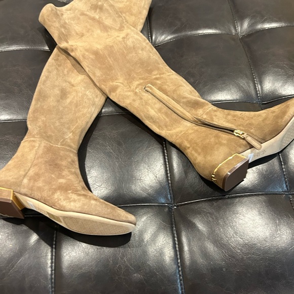 Tory Burch Brown Over the Knee Boots